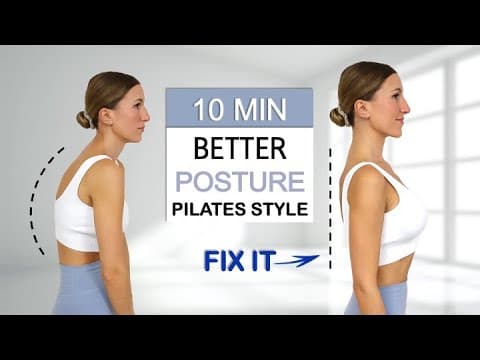 10 Min Fix Your Posture - Pilates Style | Daily Routine | Stretch & Strengthen Your Back | No Repeat