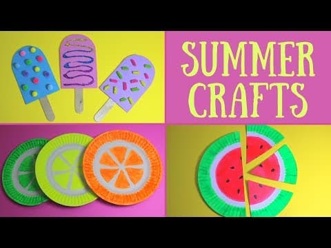 Easy Summer Crafts for Kids - Summer Craft Ideas