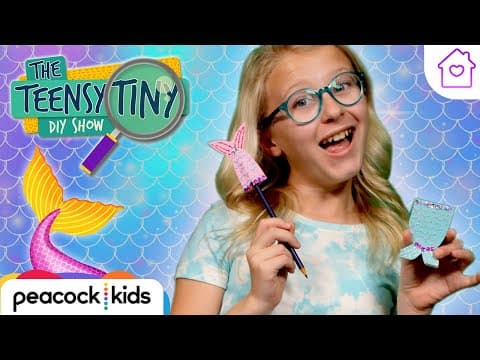 DIY Mini Mermaid Notebook | Kids Crafts at Home | TEENSY TINY DIY SHOW
