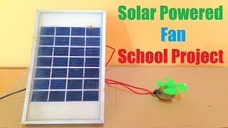 mini solar powered fan | school science project for exhibition