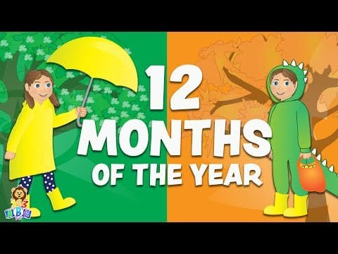 12 months of the year song for children - fun calendar songs for kids