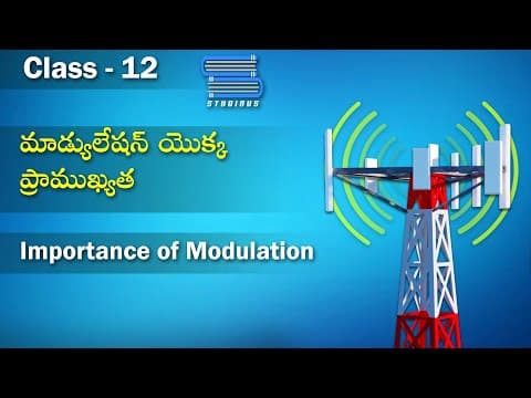 మాడ్యులేషన్ యొక్క ప్రాముఖ్యత – Importance of Modulation | Communication systems | Physics