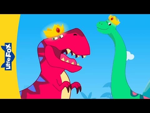 Dinosaurs song - tyrannosaurus or brachiosaurus? - kindergarten - learning songs for kids