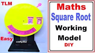 maths square roots working model - tlm - diy