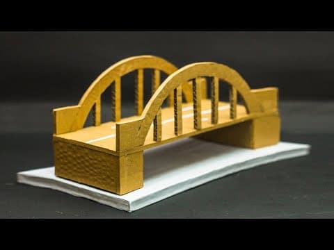 School Science Projects | How To Make A Bridge From Cardboard