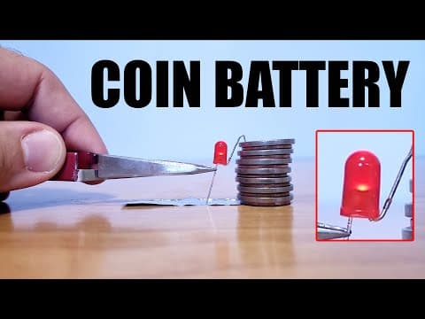 Make a Battery with Coins | Science Experiment