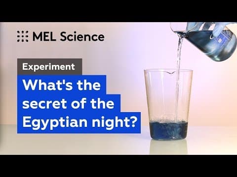 Egyptian Night experiment a colorless solution suddenly turns black