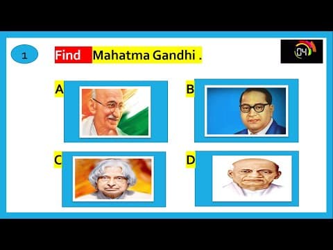 KIDS QUIZ || PART 27 || FAMOUS PERSONALITIES IN INDIA || KIDS GK || GENERAL KNOWLEDGE FOR KIDS