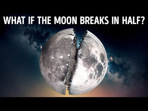 There would be fewer hours in a day if the Moon broke in half