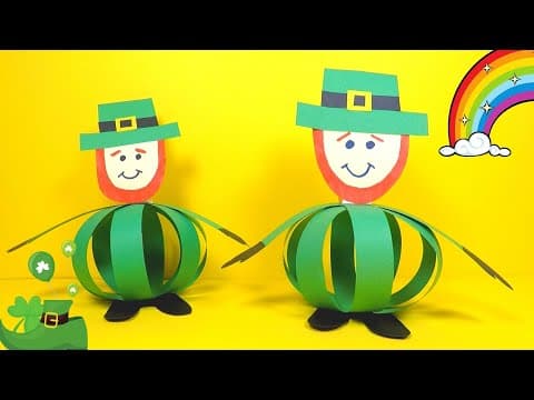 How to Make a Paper Ball Leprechaun | St Patrick's Day Crafts
