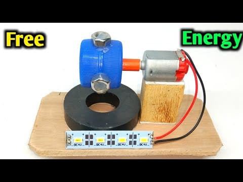 How to make free electricity with motor and magnets