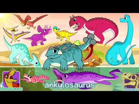 Ankylosaurs Dino - Animals Puzzles and Find the Dino Bones