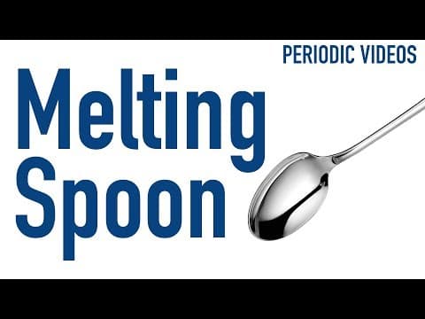 Melting a metal alloy spoon in some tea