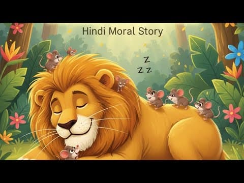 Hindi Naitik Kahani |π πThe Lion and the Mouse Story in Hindi for Kids