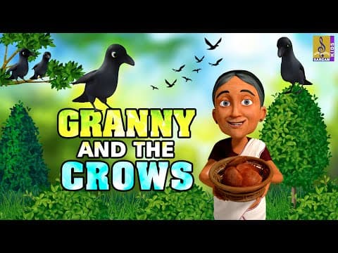 Granny and The Crows | English Short Story | English Cartoon #crows #granny #cartoon #english