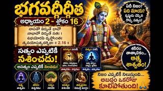 Chapter 2 Slokam 16 సత్యం ఎప్పటికీ నశించదు అసత్యం ఎప్పటికీ నిలవదు