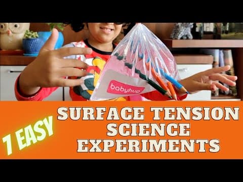 7 Easy Surface Tension Science Experiments for Kids | Easy Science Experiments for Kids