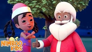 Christmas Song with Santa Claus, क्रिसमस का गाना, Hindi Rhymes for Kids, Jingle Bells