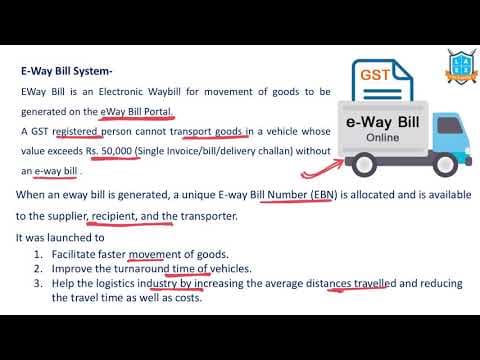 What is e- Way Bill System under GST? || e Way Bill అంటే ఏమిటి?