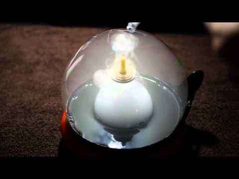 More fog filled bubble dome levitating top action