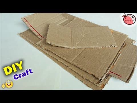 Best out of waste craft with cardboard - wall hanging craft idea at home - diy room decor - handmade