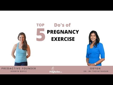 Top to do's of pregnancy exercise with obstetrician