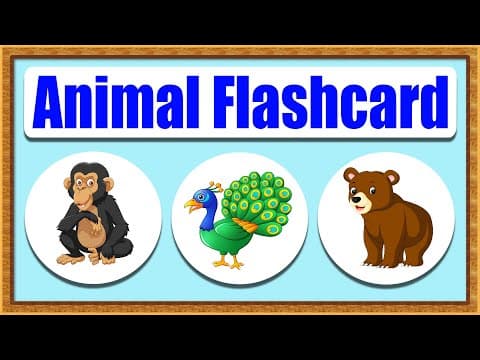 Animals names and sounds - kids learning - learn animals name