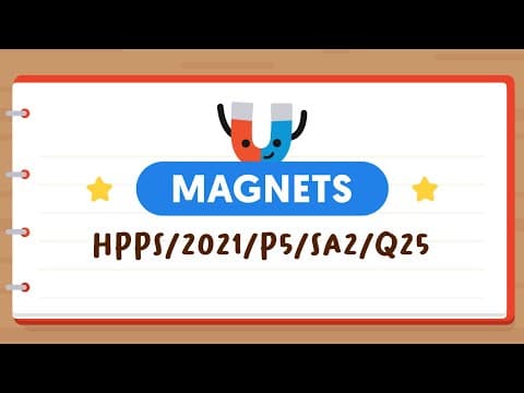 PSLE SCIENCE MADE SIMPLE EP115 | Magnets | Attraction Of Like Poles & Magnetic Material