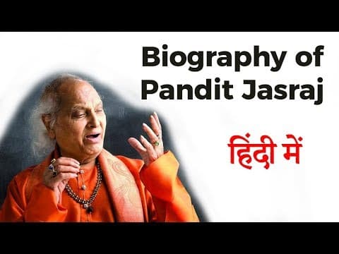 Biography of Pandit Jasraj, Indian classical vocalist from Mewati gharana - Padma Vibhushan laureate