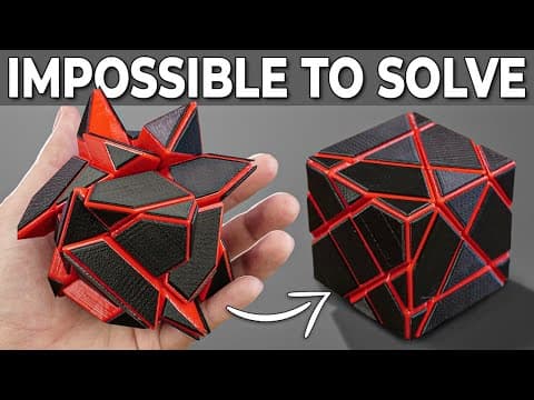 TRYING TO SOLVE A REALLY DIFFICULT RUBIK'S CUBE - Red Ghost Cube