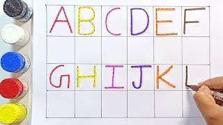 Learn ABCD Alphabets and numbers counting 123| Shapes for kids and Toddlers| ABC phonics song-2