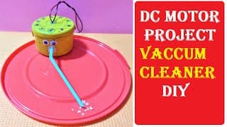 how to make vacuum cleaner using dc motor | inspire award science project