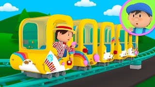 A Roller Coaster goes to Carls Car Wash!  Cartoon for Kids