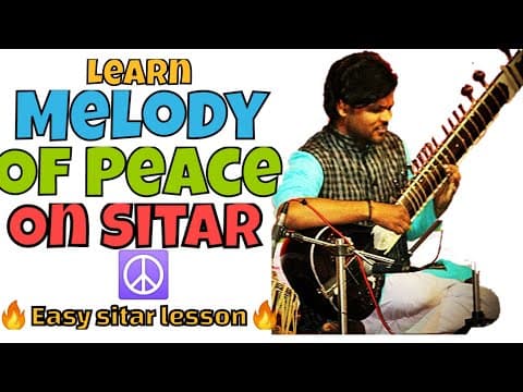 Learn Melody Of peace | Sitar Lesson | Learn Dhun In Sitar