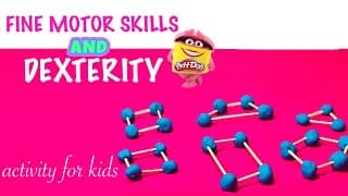 FINE MOTOR SKILLS GAME with Playdough l Build Dexterity l OT Teletherapy l Remote Learning for Kids