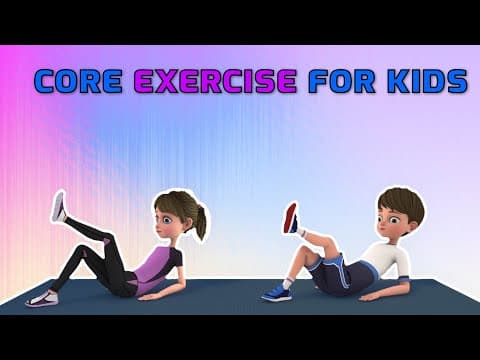 FLAT TUMMY CORE EXERCISES FOR KIDS | Kids Exercise