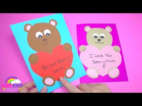 How to Make a Mothers Day Card - Paper Craft for Kids