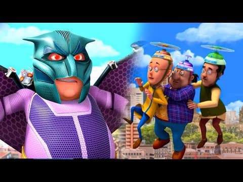 మోటు నే బాట్ బాన్ కర్ మచ్చయా ధమాల్! | Motu Patlu | Motu And Skull's Volleyball Match!