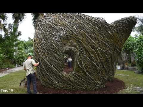 Timelapse of STICKWORK at Naples Botanical Garden - YouTube