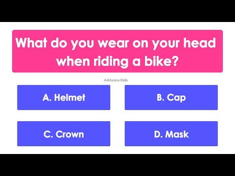 Road Safety Quiz for Kids 🚦 | Traffic Rules for Class 1 | Fun Safety Quiz for Children