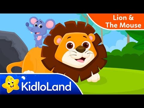The Lion and The Mouse - Aesop's Fables - Cartoon Stories for Kids
