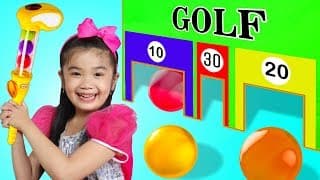 Hana Pretend Play w/ Junior MINI GOLF Play Set Toy Game for Kids