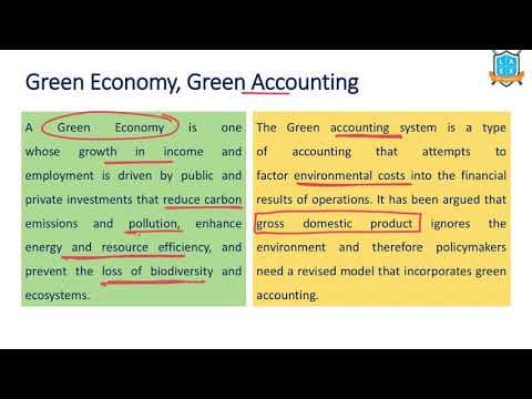 What is Green Economy- Green Accounting? |Green Economy- Green Accounting అంటే ఏమిటి?