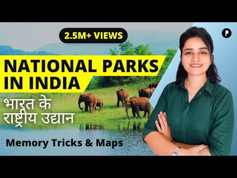 Geography: National Parks of India and their states - भारत के राष्ट्रीय उद्यान - Memory Tricks &Maps