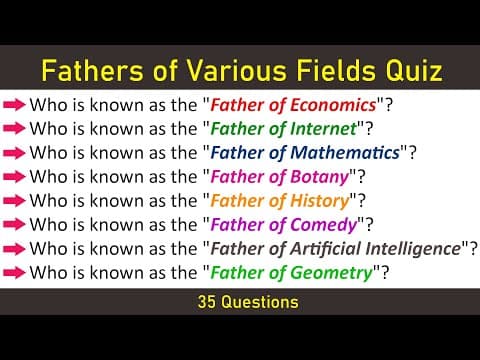 Fathers of various fields- #gk -important general knowledge questions for competitive examsowner- 
learn new things