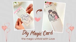 DIY Magic Card,Surprise Reveal Handmade Card,the magic unfold with love