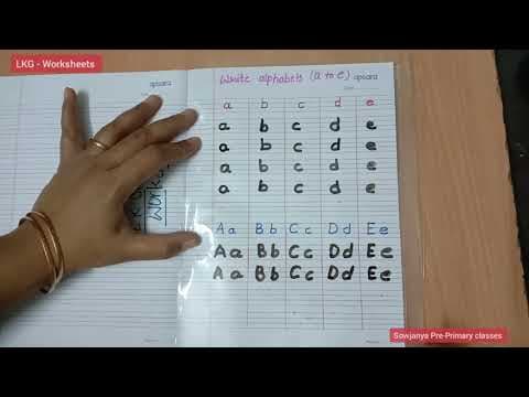 English Worksheets for LKG Part - 1 (Telugu)| LKG Kids / Kindergarten | Sowjanya Pre-Primary Classes