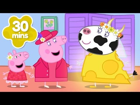 Wedding Dress Made of CHEESE! 🧀 Miss Cow Gets Married! 🐮 Peppa Pig Official Full Episodes | 2 Hours