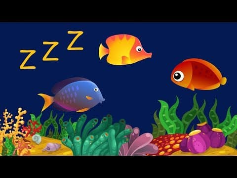 Bedtime lullabies and calming undersea animation - baby lullaby