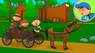 Robin Hoods Wagon is Covered in Arrows!  Cartoon for Kids